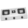 Quality Stainless Steel Gas Cooker Three Burner Desktop Gas Stove for Home or Restaurant Metal Household Free Spare Parts NG/LPG